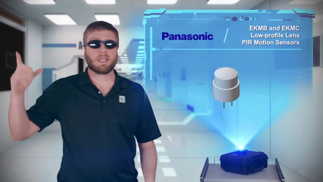 适合紧凑设计的Panasonic低型面PIR传感器，性能不打折