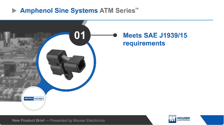 Amphenol ATM 系列：高性能2针CAN连接器应对恶劣环境