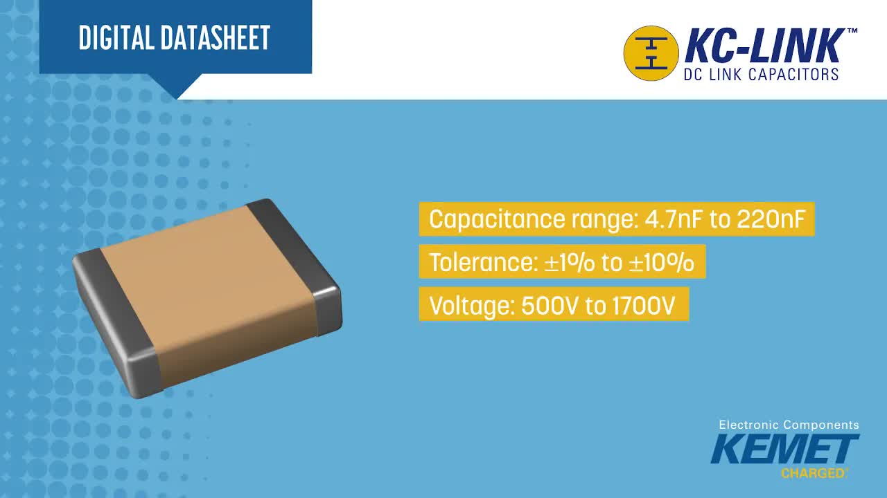高速开关应用中的稳定利器：KEMET KC Link电容器详解