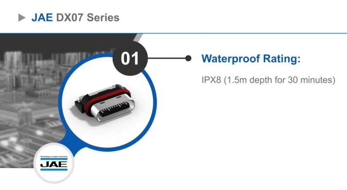 高性能与耐用性兼备：JAE DX07防水USB Type-C连接器介绍