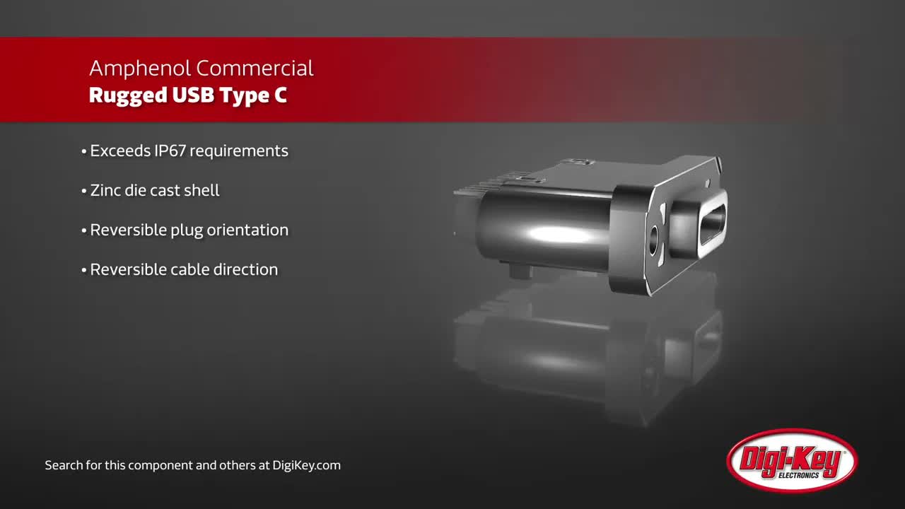 Amphenol强固型USB Type-C连接器：突破环境挑战的高耐用选择