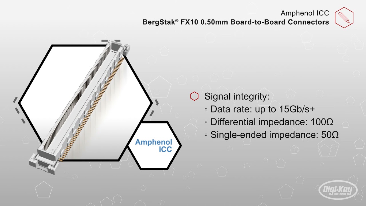 Amphenol BergStak FX10：提升传输速率的高密度连接器