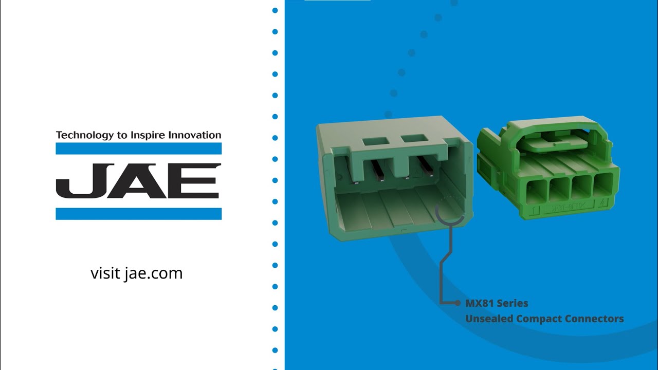 JAE的MX81系列汽车紧凑连接器：高性能和高可靠性