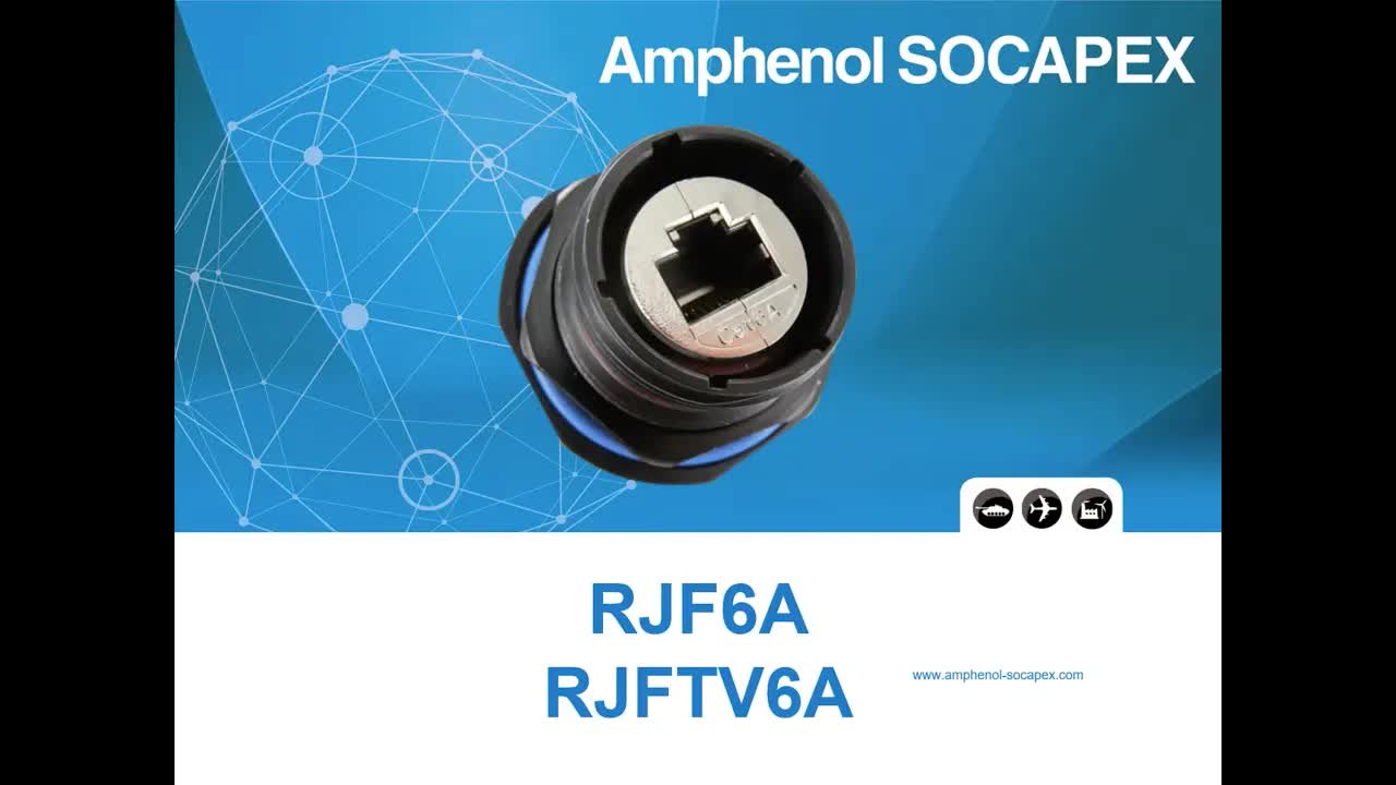 Amphenol SOCAPEX  RJF6A坚固型高速连接器：助力系统升级的完美选择