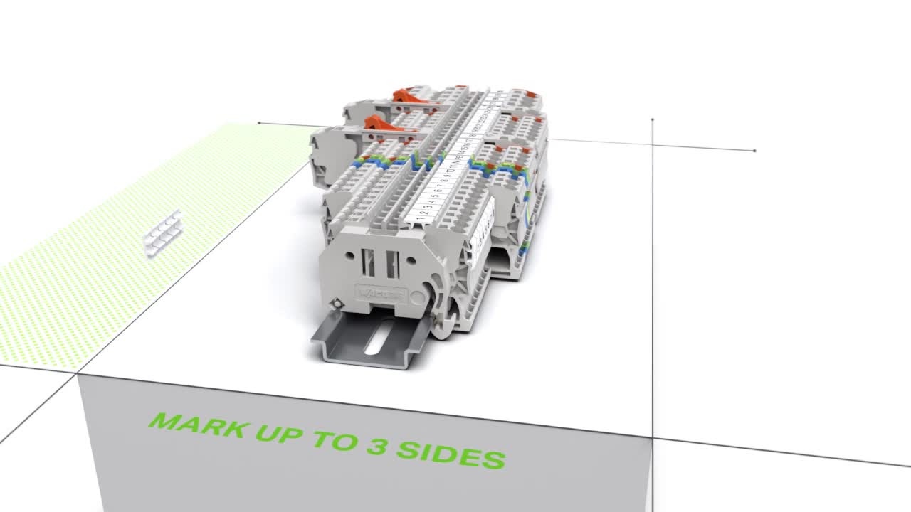 Wago WMB Inline标记器：为不同宽度端子块提供完美标记