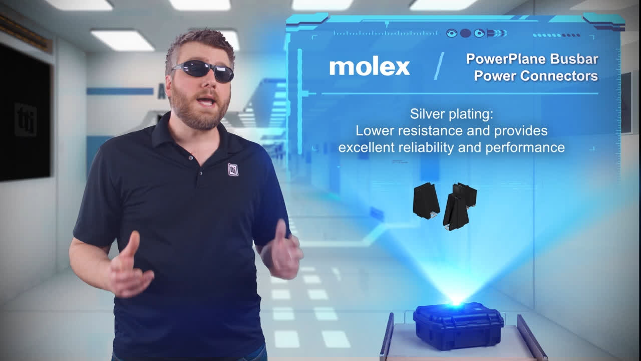 为高电流应用打造的可靠选择：Molex PowerPlane母线连接器