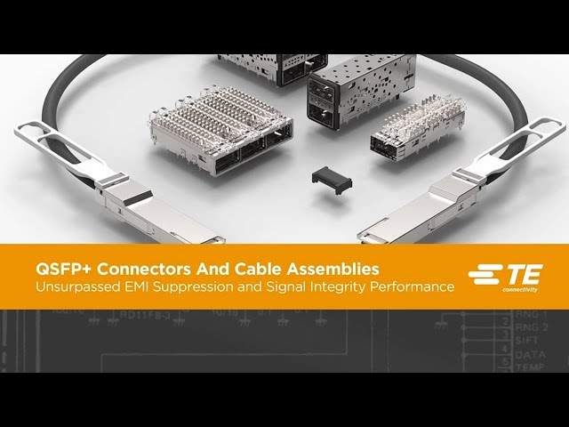 TE Connectivity QSFP连接器：为数据中心带来高密度、高速解决方案 