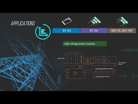 高压电阻器的新选择：Ericon R1122、R1124和R178系列 