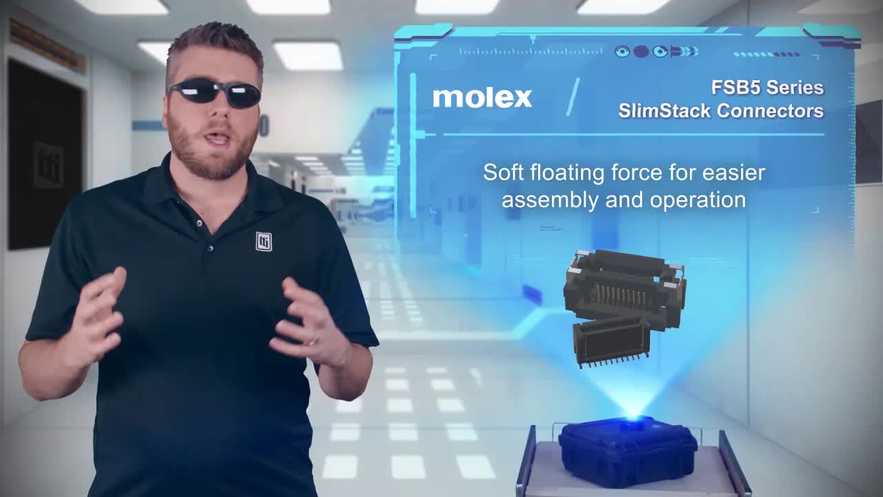 Molex FSB5系列：最小的浮动板对板连接器 