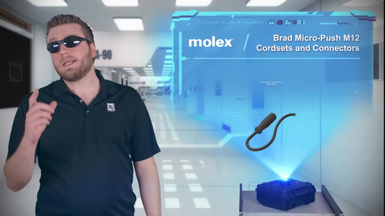 Molex Brad Micro Push M12连接器：提高效率，降低成本 